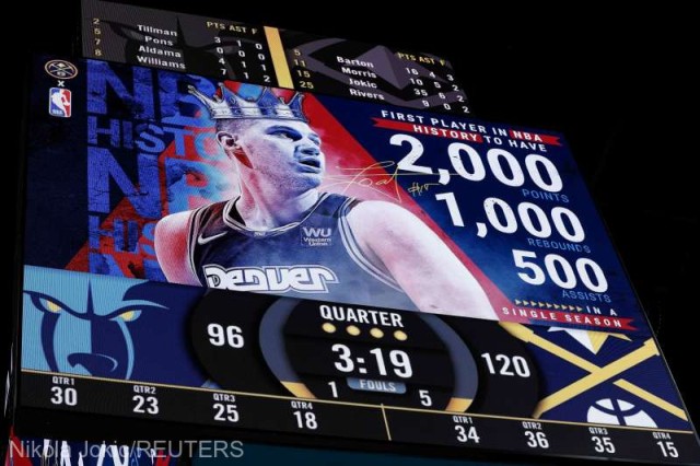 Baschet: Sârbul Nikola Jokic face istorie în NBA