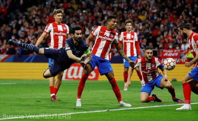Fotbal: Manchester City a remizat cu Atletico Madrid şi s-a calificat în semifinalele Ligii Campionilor