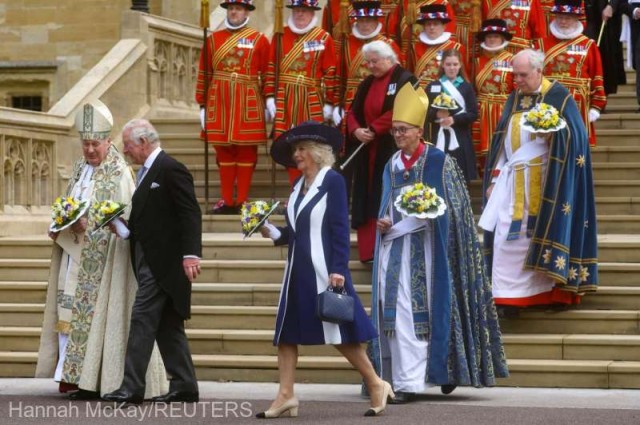 Prinţul Charles al Marii Britanii a reprezentat-o pe regina Elisabeta a II-a la slujba anuală din Joia Mare