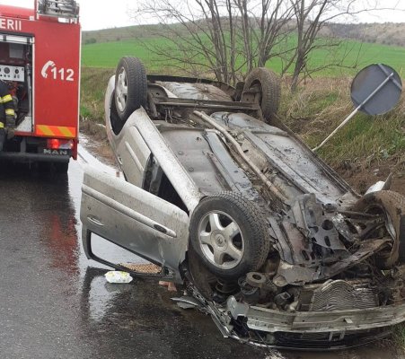 Accident rutier la ieșire din localitatea Jijila: Cinci persoane au fost rănite